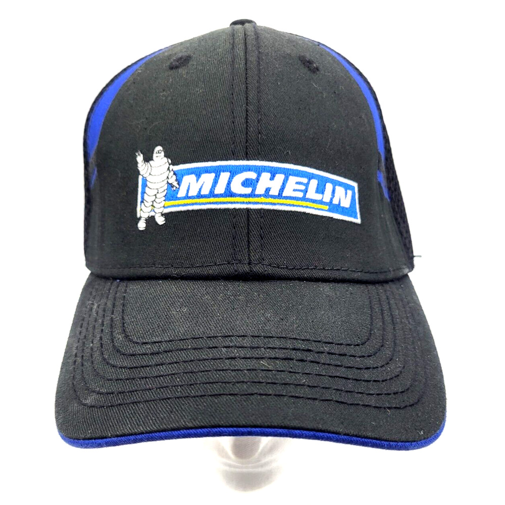Licensed MICHELIN Trucker Cap Black Blue Cotton Poly Blend Adult One Size
